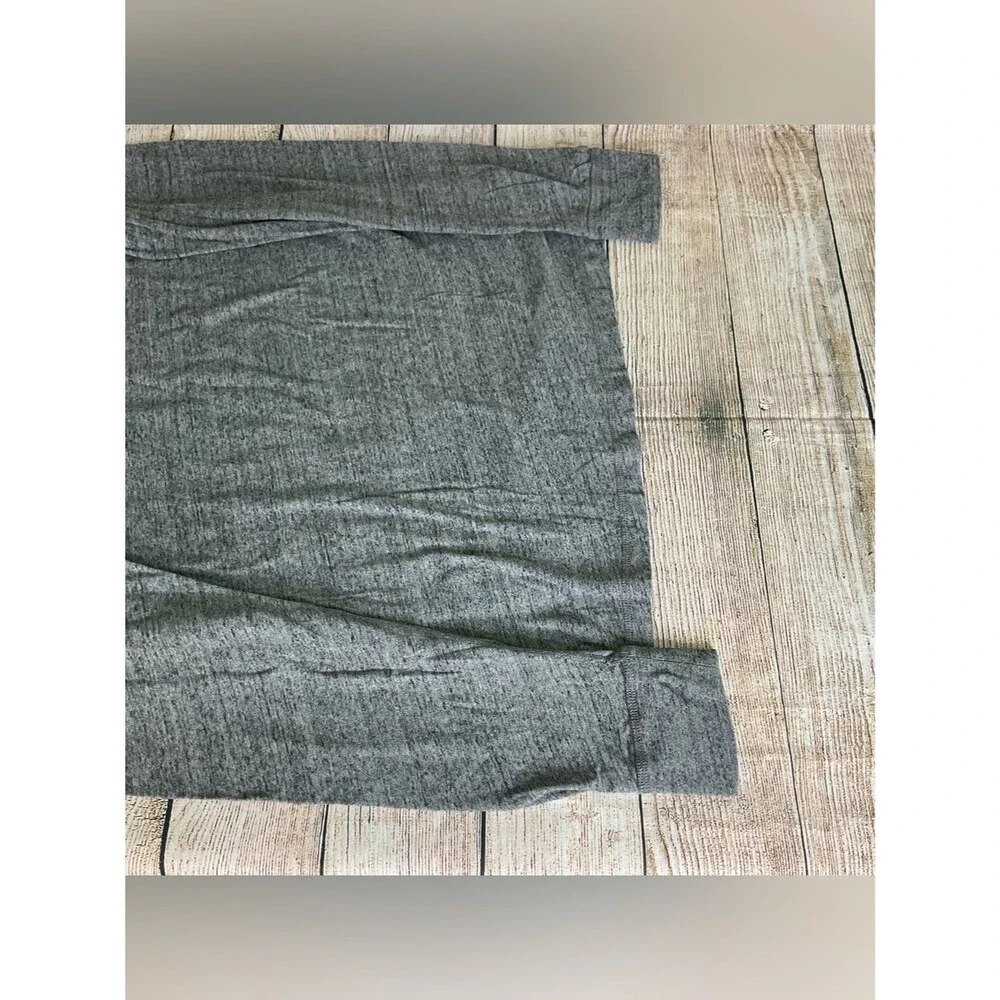 J. Crew Men's Long Sleeve Henley Heather Gray Size XLT